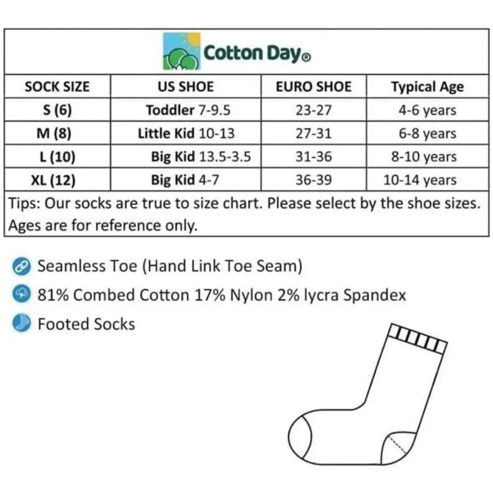 Kids White Dressy Textured Short Socks Scallop Top Design 5 Packs for‎ Girls